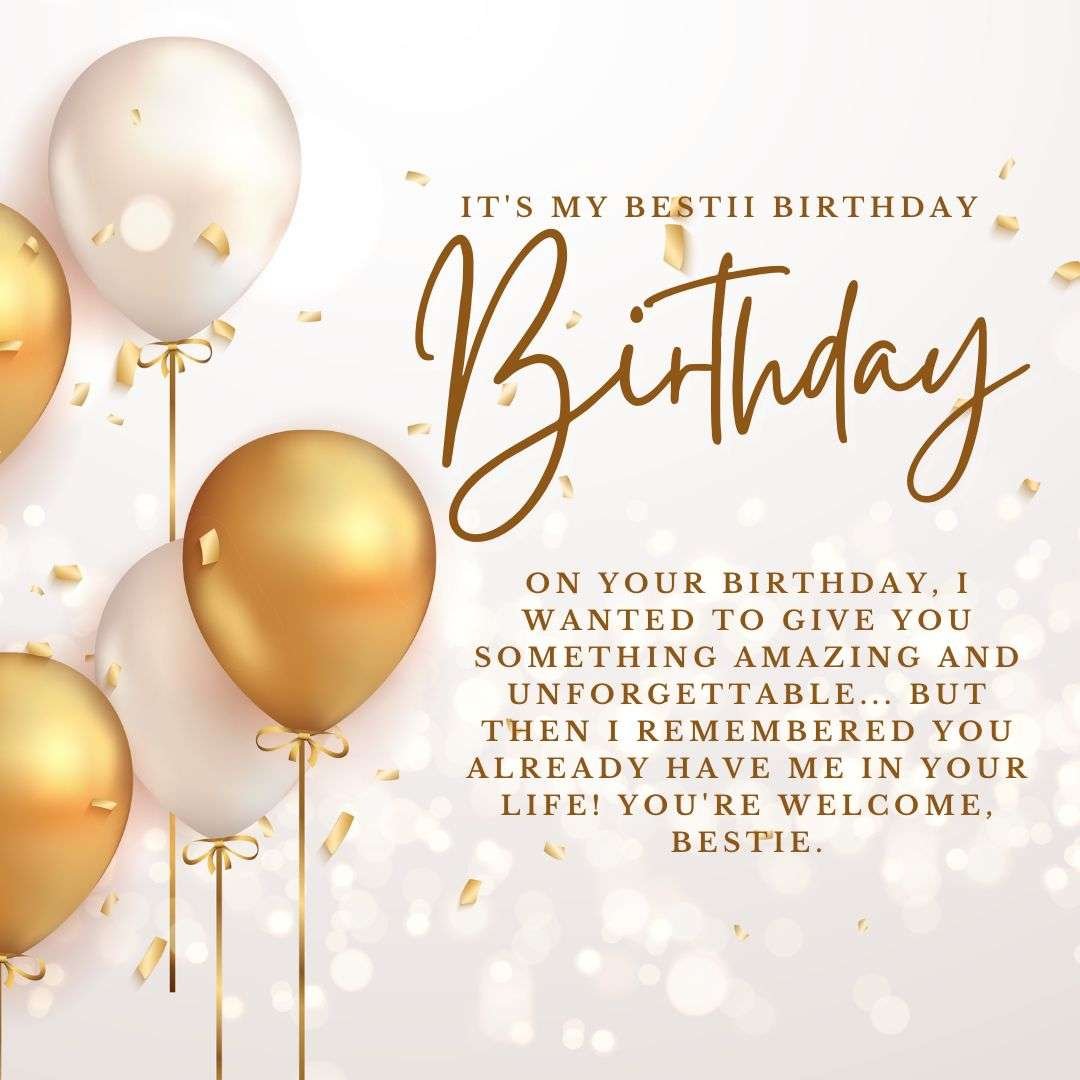 Funny birthday wishes for best friend