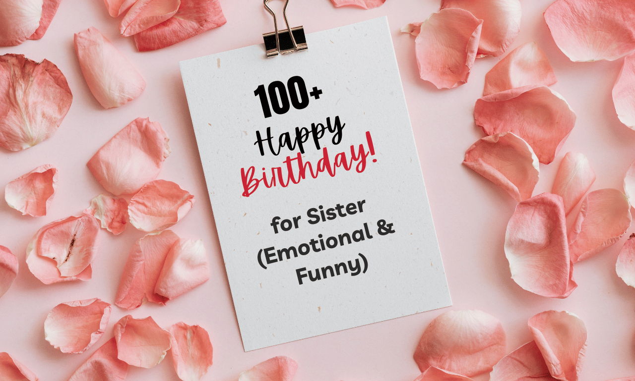 Heart touching birthday wish for sister