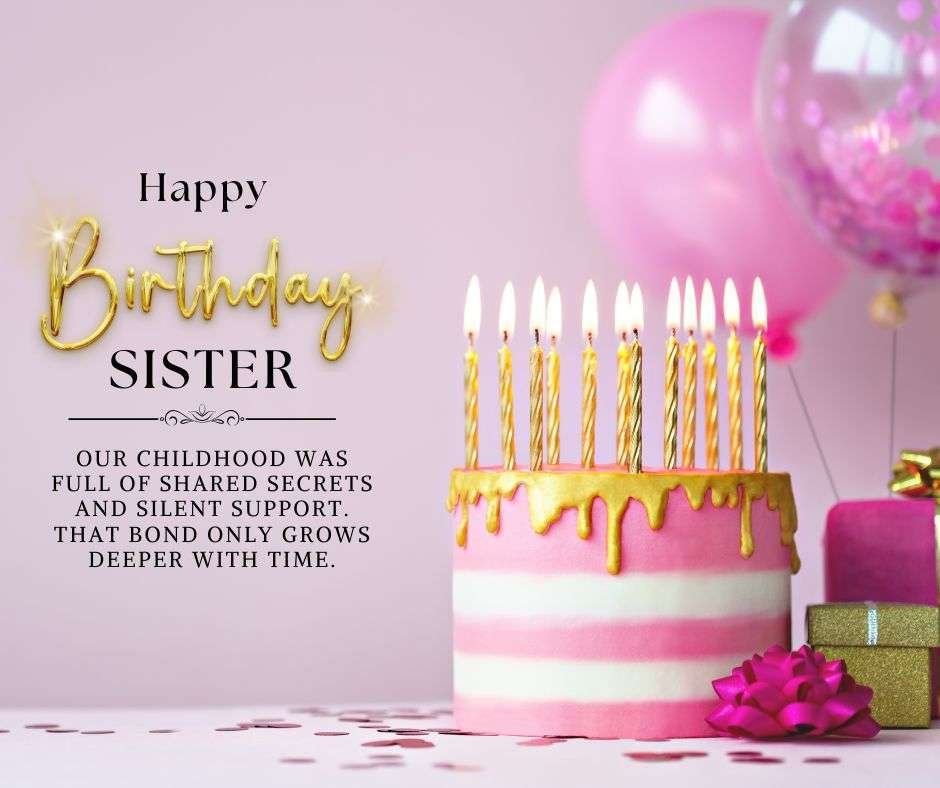 Heart touching birthday wishes for sister